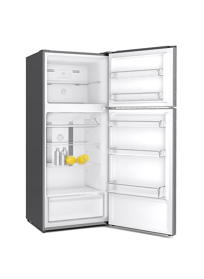 هاير ثلاجة ببابين HRF-480NS-2 لون فضي  - Image 2