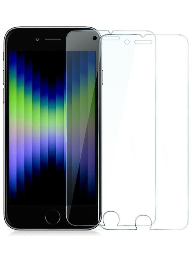 MARGOUN 2-Pack Apple iPhone SE 2022 (SE 3rd Generation) Premium Screen Protector Tempered Glass 4.7 inch Clear  - Image 5