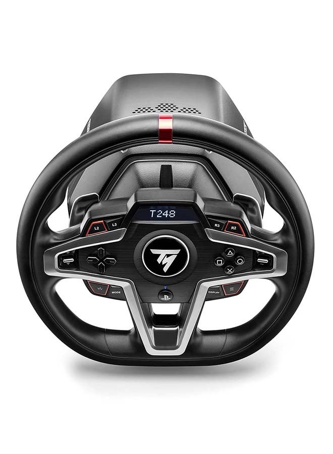 THRUSTMASTER - Thrustmaster T248, Racing Wheel And Magnetic Pedals, Hybrid Drive, Magnetic Paddle Shifters, Dynamic Force Feedback, Screen With Racing Information (Ps5, Ps4, Pc) - Image 1