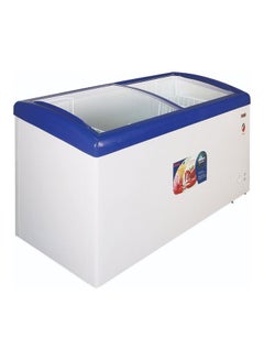 Nobel Curved Glass Sliding Door Freezer NSC495 White  - Image 1