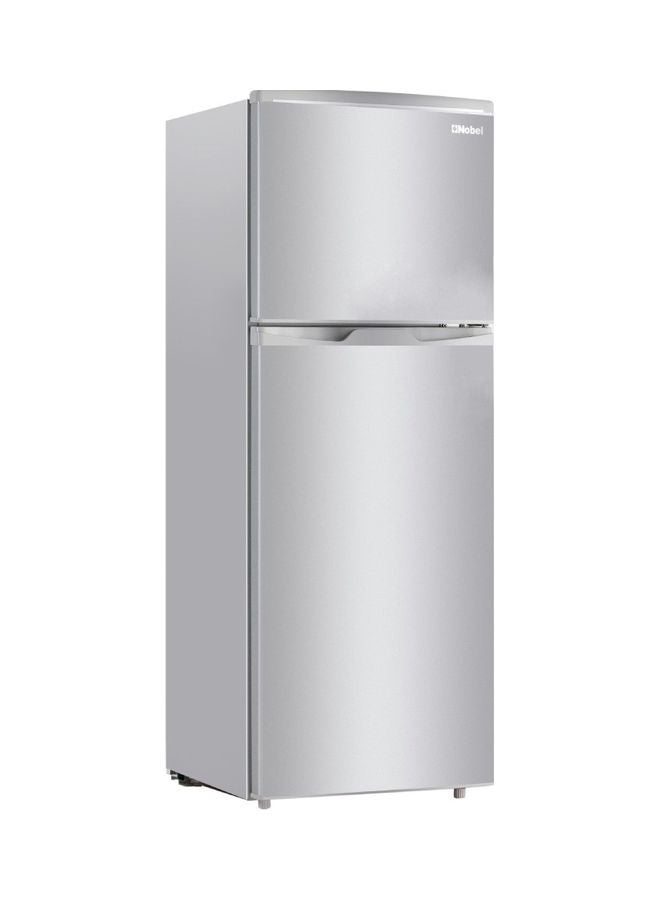 Nobel - 125L Net Capacity, Double Door Refrigerator, Defrost, 1 Year Warranty, 5 Years Compressor Warranty NR185RS Silver - Image 1