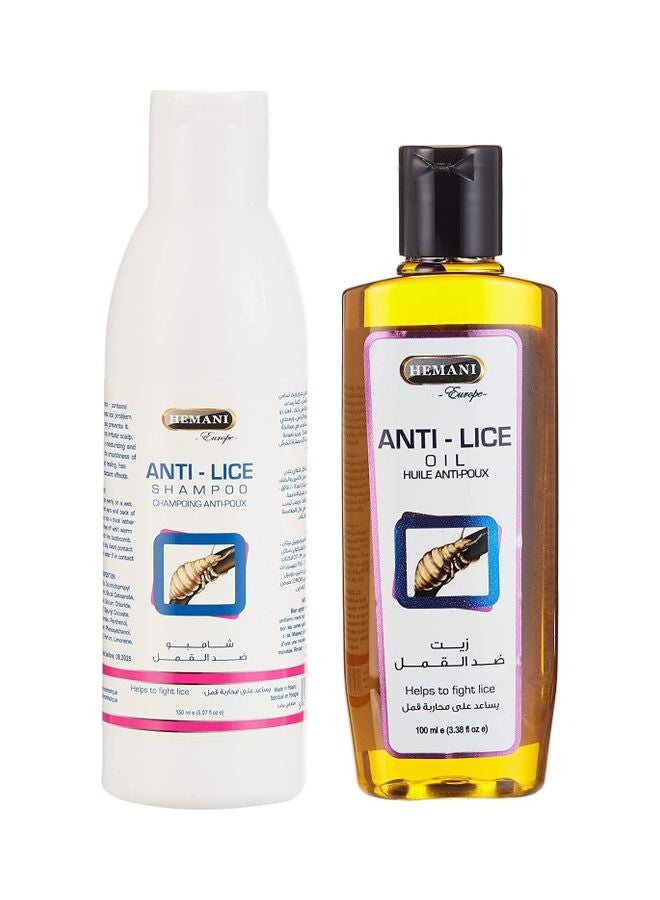 HEMANI - Anti Lice Shampoo and Oil Combo Pack 150+100ml - Image 1