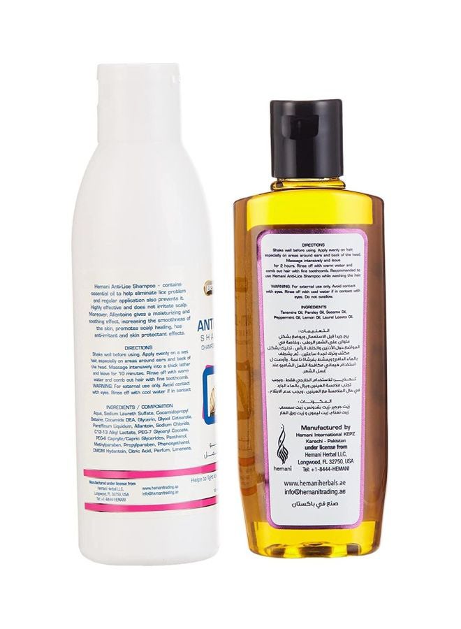 HEMANI - Anti Lice Shampoo and Oil Combo Pack 150+100ml - Image 1