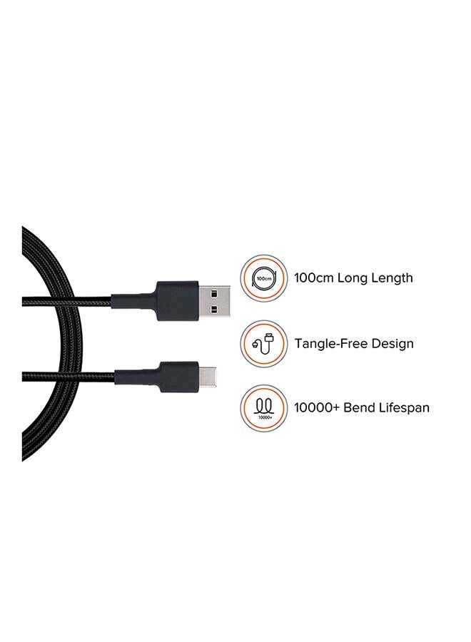 Xiaomi Mi Braided USB Type-C Cable Black - Image 2