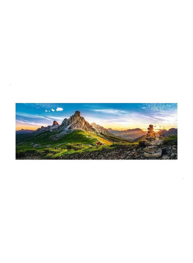Trefl 1000-Piece Panorama Jigsaw Puzzle Passo Di Giau Dolomites  - Image 2