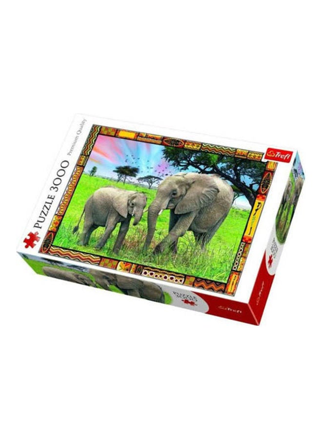 3000- Piece Mum And Baby Elephant Puzzle