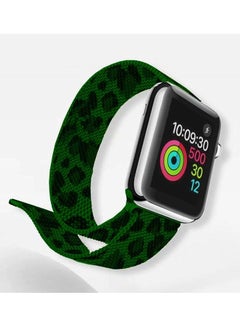 MARGOUN Stainless Steel Mesh Band For Apple Watch Series 7/6/SE/5/4/3/2/1 42mm 44mm 45mm Green/Black  - Image 4