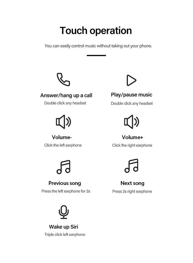 نوكيا سماعة أذن داخلية لاسلكية آيربادز، مع علبة شحن أسود - Image 5