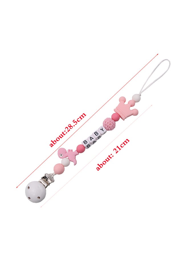 Baby Silicone Pacifier Teething Clip Holder Chain for Feeding With Food Grade PP Material and BPA Free-Assorted - Image 4