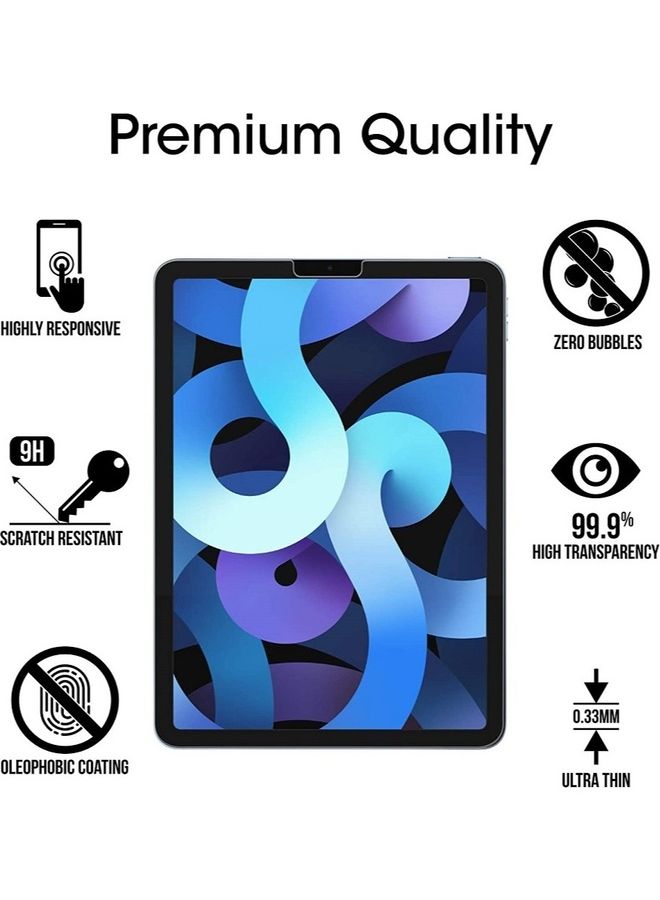 MARGOUN Apple ipad Air 2022 (Air 5th Generation) Premium Screen Protector Tempered Glass 10.9 inch Clear  - Image 4