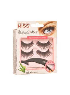 KISS Haute Couture Eyelashes Duo Pack With Applicator Multicolour  - Image 2