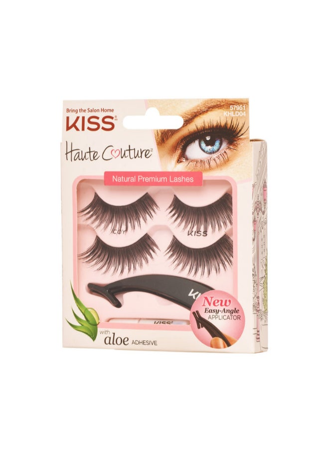 KISS - Haute Couture Eyelashes Duo Pack With Applicator Multicolour - Image 1
