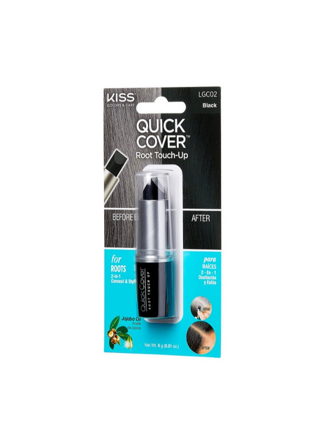 KISS Quick Cover Blend Away Gray Hair Touch Up Black  - Image 2