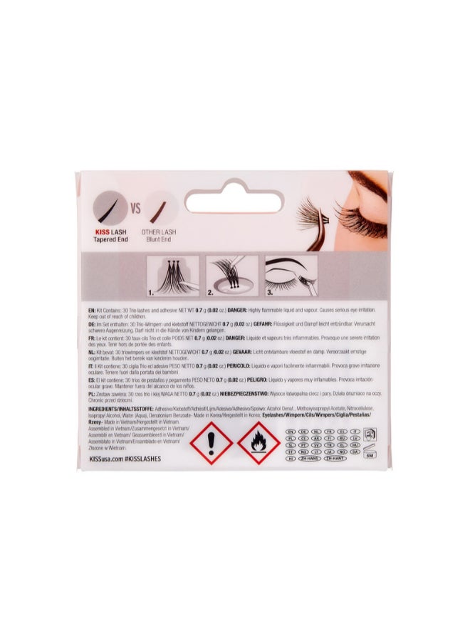 KISS - 30-Piece Haute Couture Short Combo Trio Eyelashes Black - Image 1