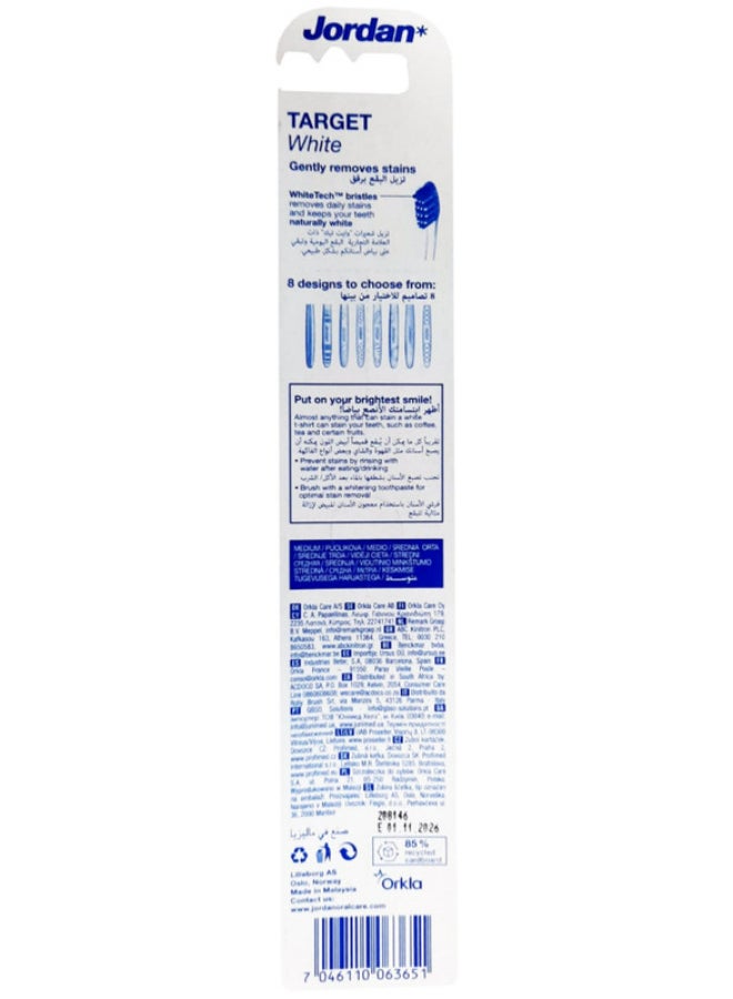 Jordan - Target White Medium Toothbrush Assorted - Image 1
