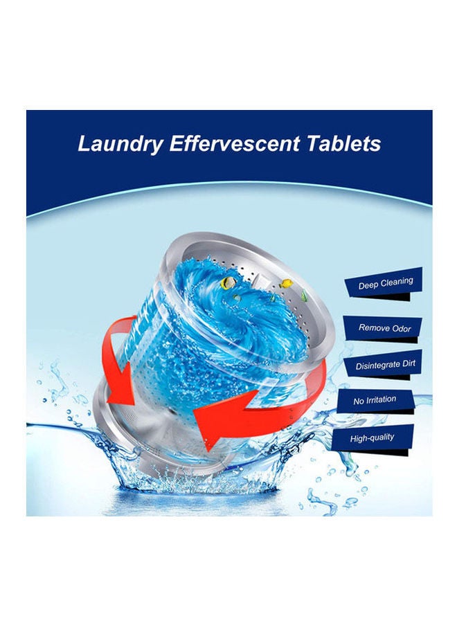 Washing Machine Effervescent Tablets - 12 Pieces White - Image 2