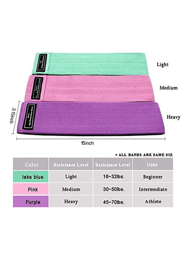 Dolphin Premium Resistance Band Set For Legs And Butt Exercise Bands Set Booty Bands Hip Bands Wide  (Set 3) - Image 2