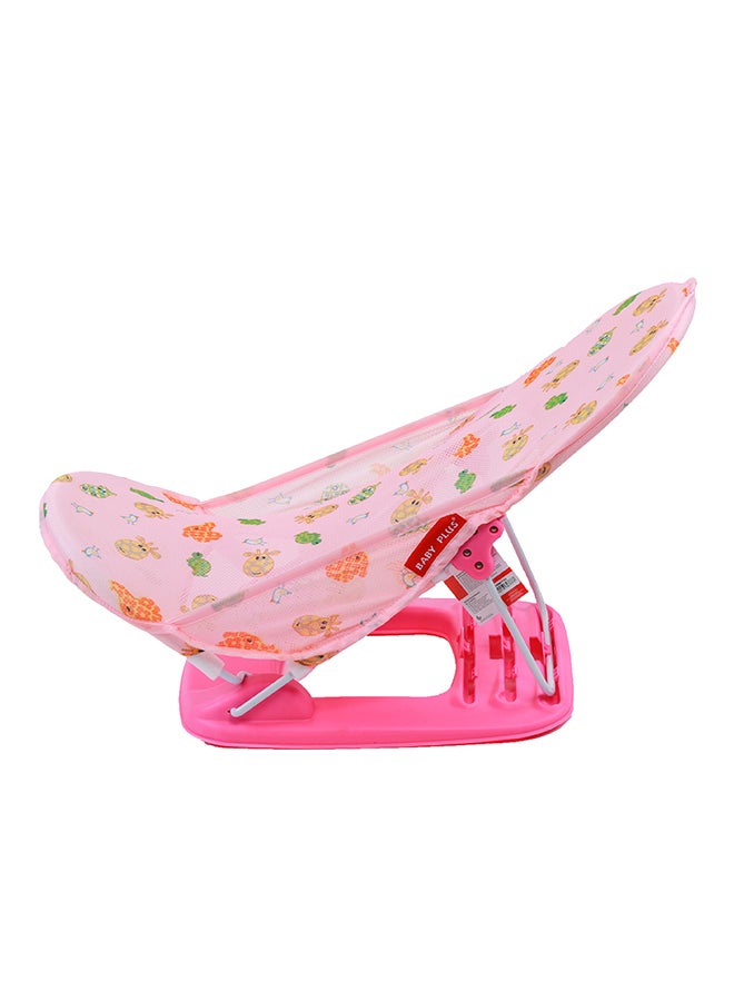 BABY PLUS - Lightweight Foldable Design Baby Bather With Adjustable 3-position Recline Backrest - BP8284-PINK - Image 1