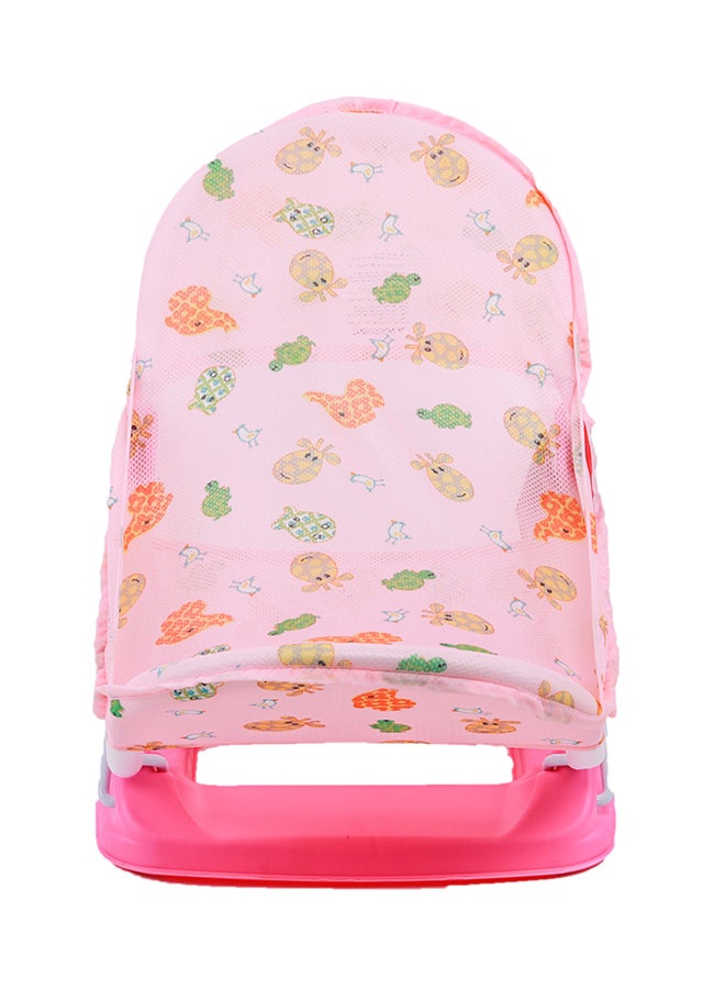 BABY PLUS - Lightweight Foldable Design Baby Bather With Adjustable 3-position Recline Backrest - BP8284-PINK - Image 1