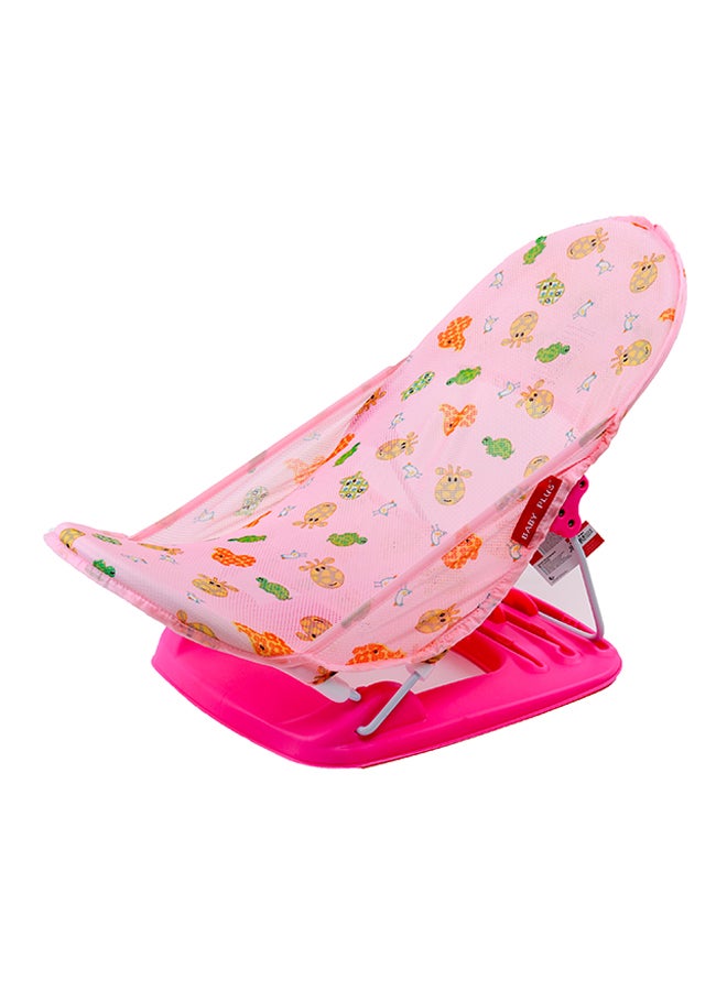 BABY PLUS - Lightweight Foldable Design Baby Bather With Adjustable 3-position Recline Backrest - BP8284-PINK - Image 1