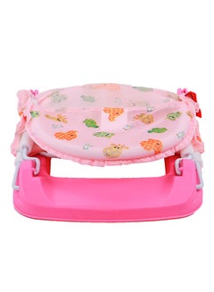 BABY PLUS Lightweight Foldable Design Baby Bather With Adjustable 3-position Recline Backrest - BP8284-PINK  - Image 4