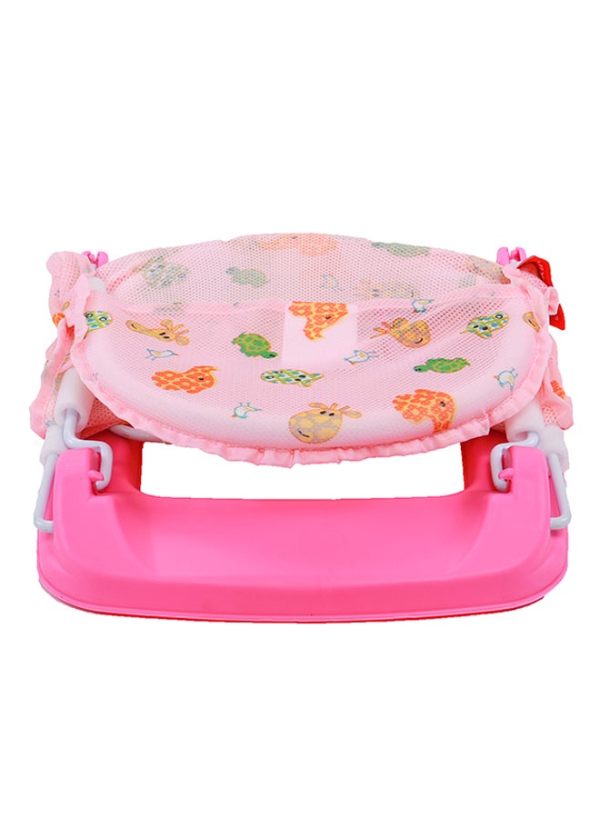 BABY PLUS - Lightweight Foldable Design Baby Bather With Adjustable 3-position Recline Backrest - BP8284-PINK - Image 1