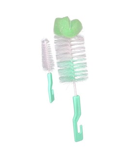 Pack Of 2 Multi Functional Bottle Cleaner Flexible Brush Kit With Sponge Head