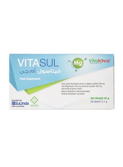 Vitasul, Collagen with Mg, 42g - 20 Sticks - v1647350979/N42852269A_2