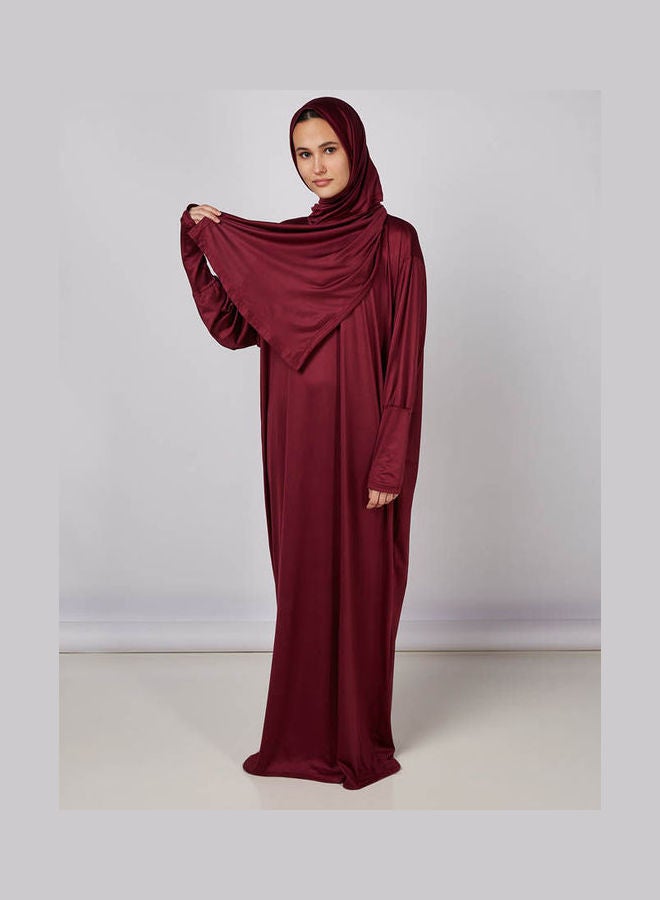 ARTLOOK - Printed Maxi Isdal Darkred - Image 1