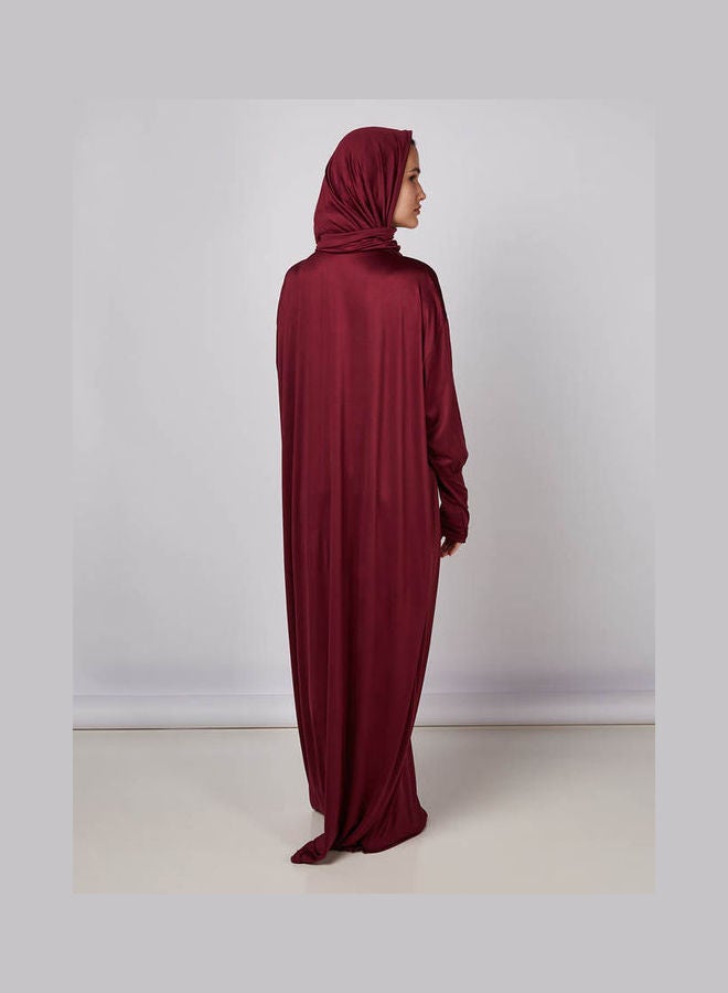 ARTLOOK - Printed Maxi Isdal Darkred - Image 1