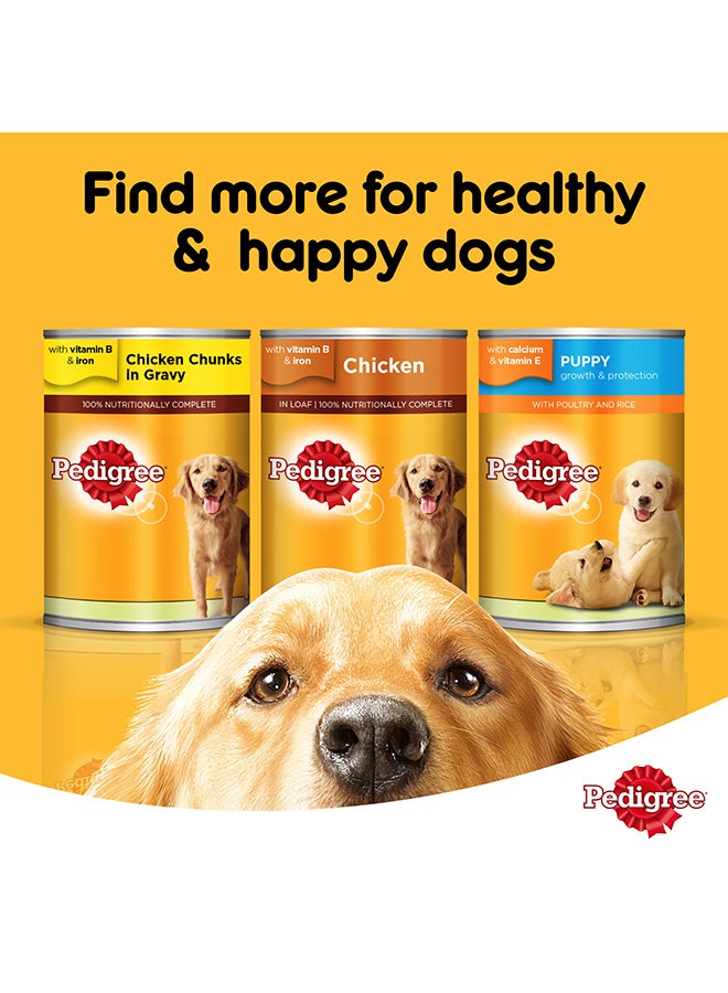 Pedigree Chicken Loaf Wet Dog Food Can 400g  - Image 5