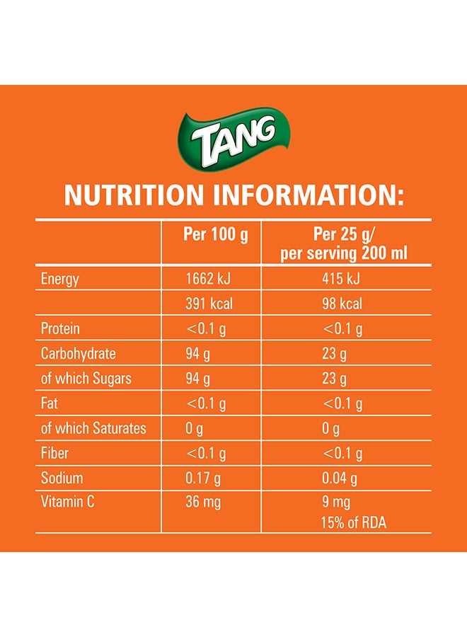 Tang Orange Flavour Juice Powder 750grams - Image 2