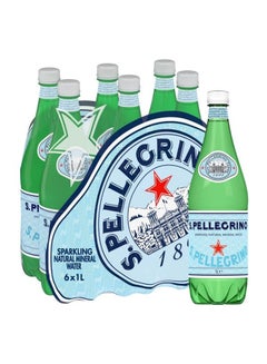 Sanpellegrino Natural Mineral Sparkling Water Pet 1000ml Pack of 6  - Image 1