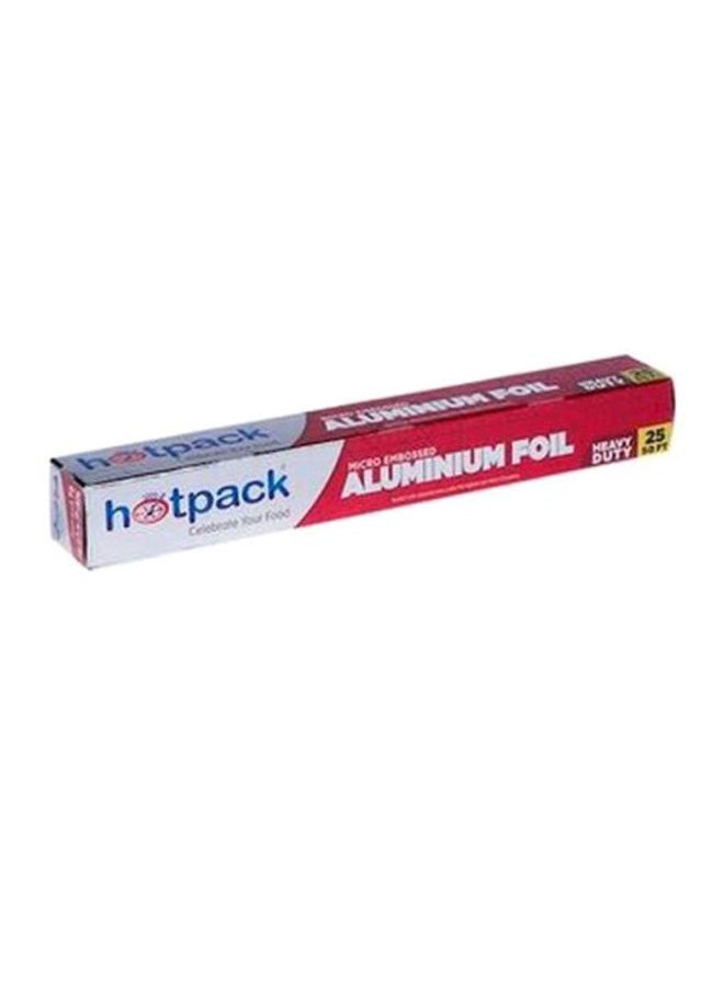 Hotpack Pack Of 3-Piece 37.5 sqft Micro Embossed Aluminium Foil Set Silver 3.48meter  - Image 3