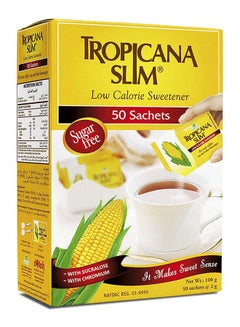 Tropicana Slim Low Calorie Sweetener 50 Sachets 