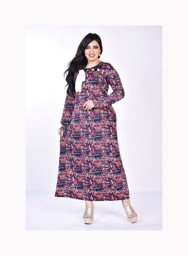 Caesar - Nightgown Long Sleeves With Pattern Multicolour - Image 1