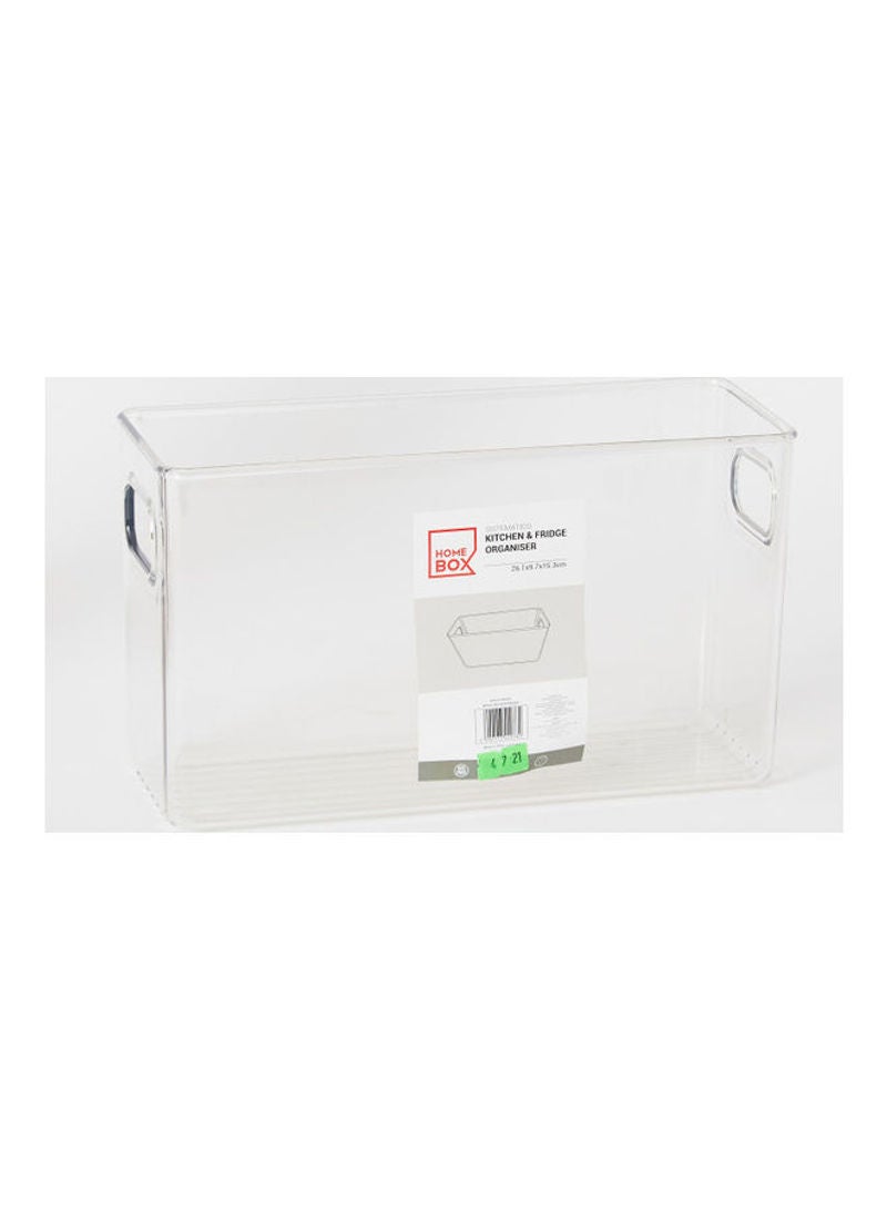 Home Box Kitchen and Fridge Organiser Clear 15.3 x 9.7cm - Image 1