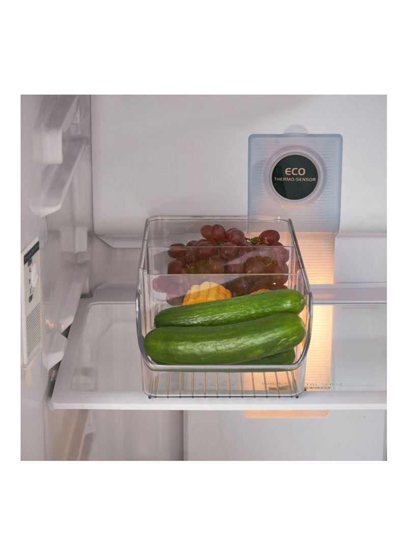 Home Box 3-Compartment Kitchen and Fridge Organiser Clear 9 x 14cm  - Image 2