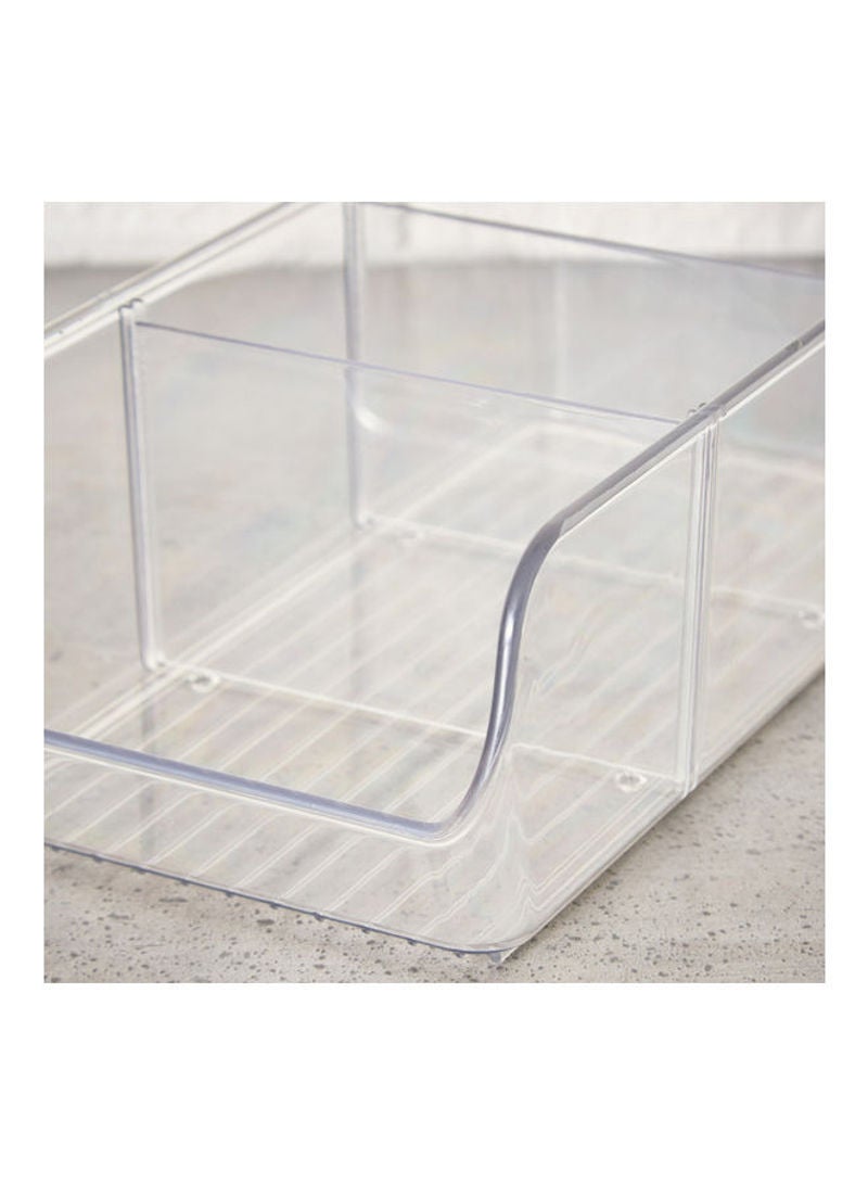 Home Box 3-Compartment Kitchen and Fridge Organiser Clear 9 x 14cm  - Image 5