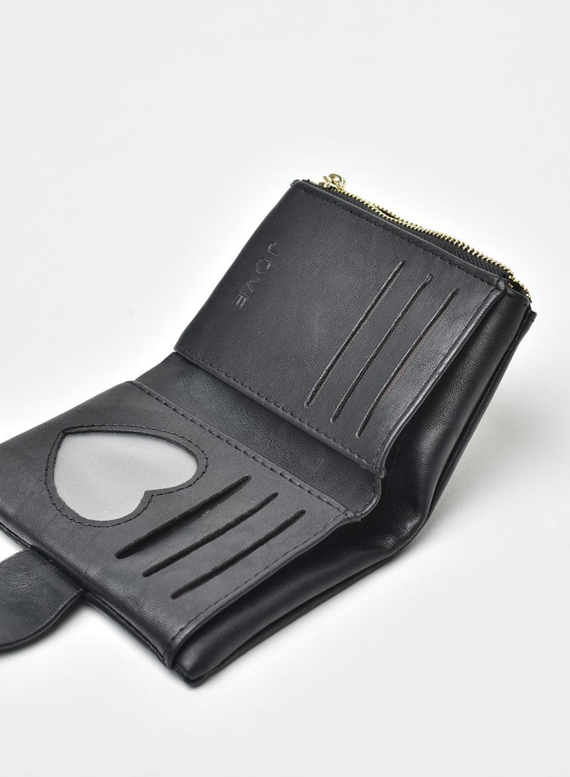 Jove Stylish PU Women's Fashionable Clutch Black  - Image 4