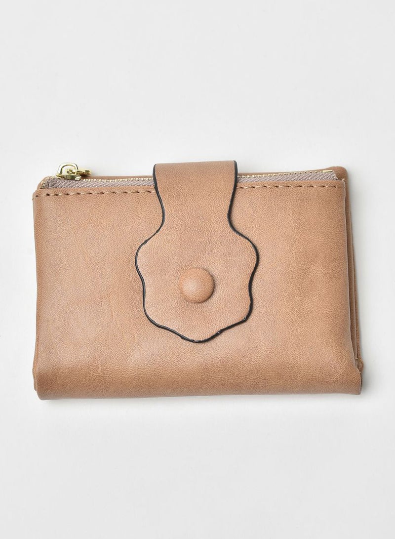 Jove Fashionable Stylish Wallet Beige  - Image 1