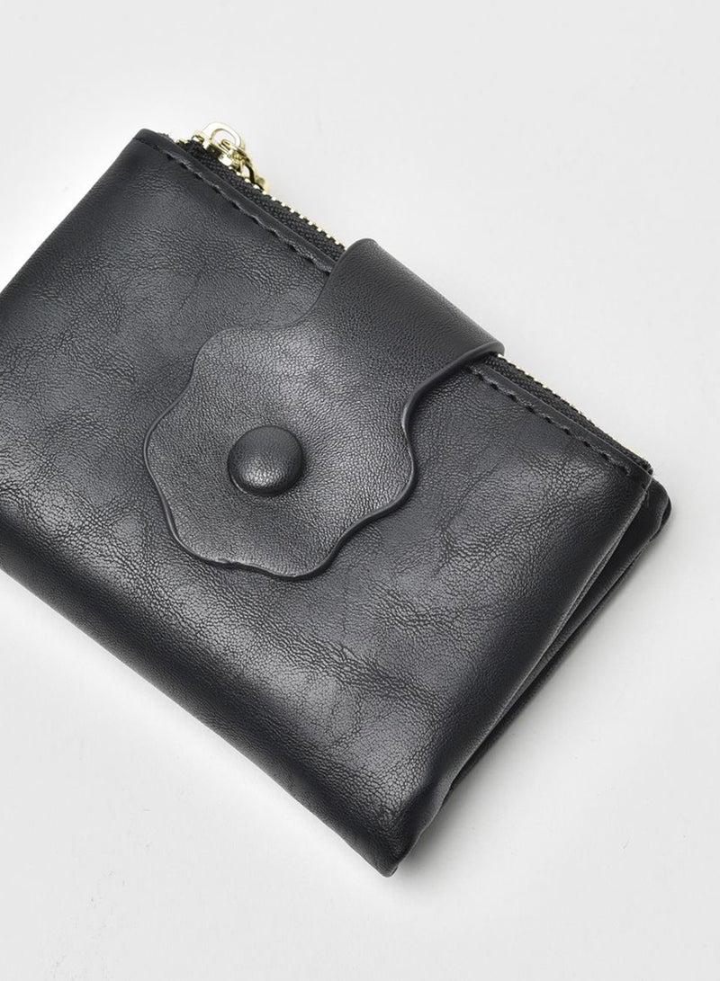 Jove Stylish PU Women's Fashionable Clutch Black  - Image 3