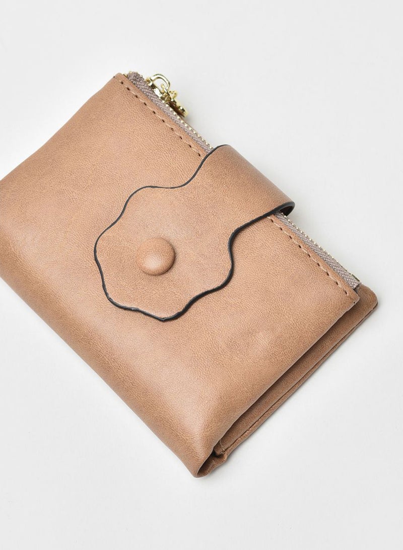 Jove Fashionable Stylish Wallet Beige  - Image 3