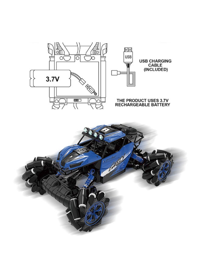1:16 Remote Control Side Climbing Car For Kids Above 3 Years Old, With Light And Music Feature, Sturdy Design And High Speed Make'S It Exceptional And Immortal 27 x 18.5 x 15.5cm