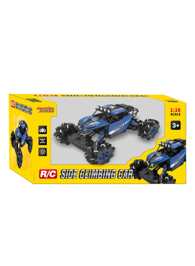 1:16 Remote Control Side Climbing Car For Kids Above 3 Years Old, With Light And Music Feature, Sturdy Design And High Speed Make'S It Exceptional And Immortal 27 x 18.5 x 15.5cm