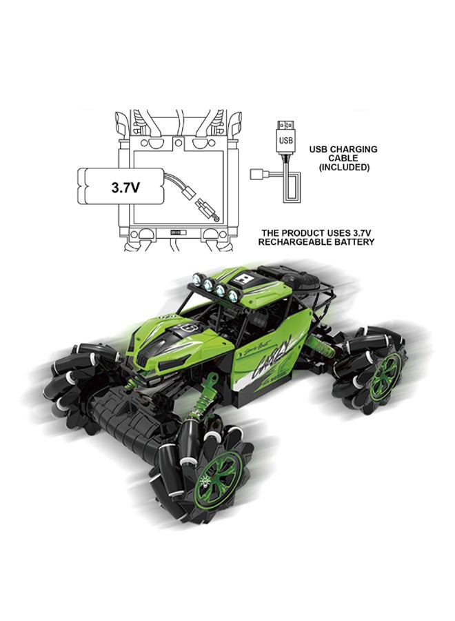 mumbo Jumbo - 1:16 Remote Control Side Climbing Car For Kids Above 3 Years Old, With Light And Music Feature, Sturdy Design And High Speed 27 x 18.5 x 15.5cm - Image 1
