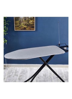 Home Box Camille Fire Retardant Ironing Board Cover With Drawstring Grey/Black 122x38cm  - Image 1