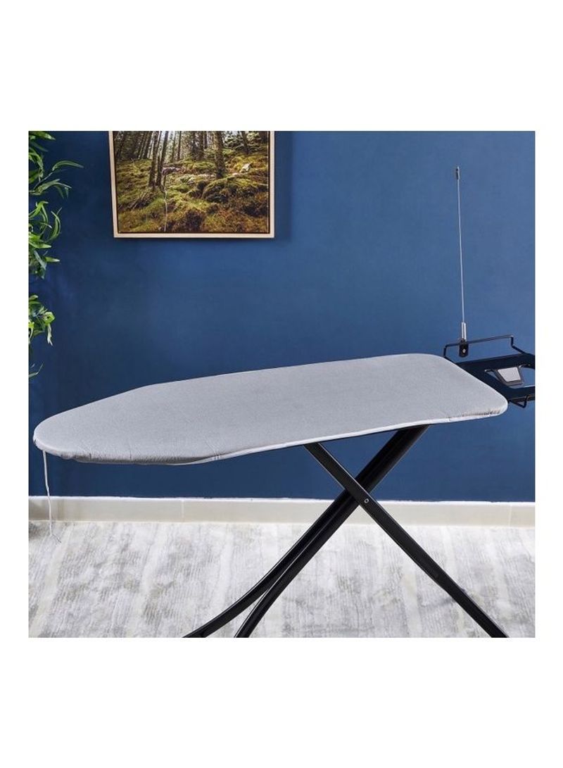 Home Box Camille Fire Retardant Ironing Board Cover With Drawstring Grey/Black 122x38cm  - Image 1