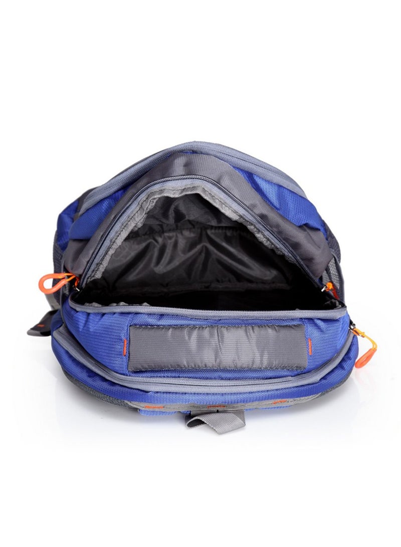 TEAKWOOD Printed Unisex Polyester Backpack Compatible with 15" Laptop Blue/Grey  - Image 4