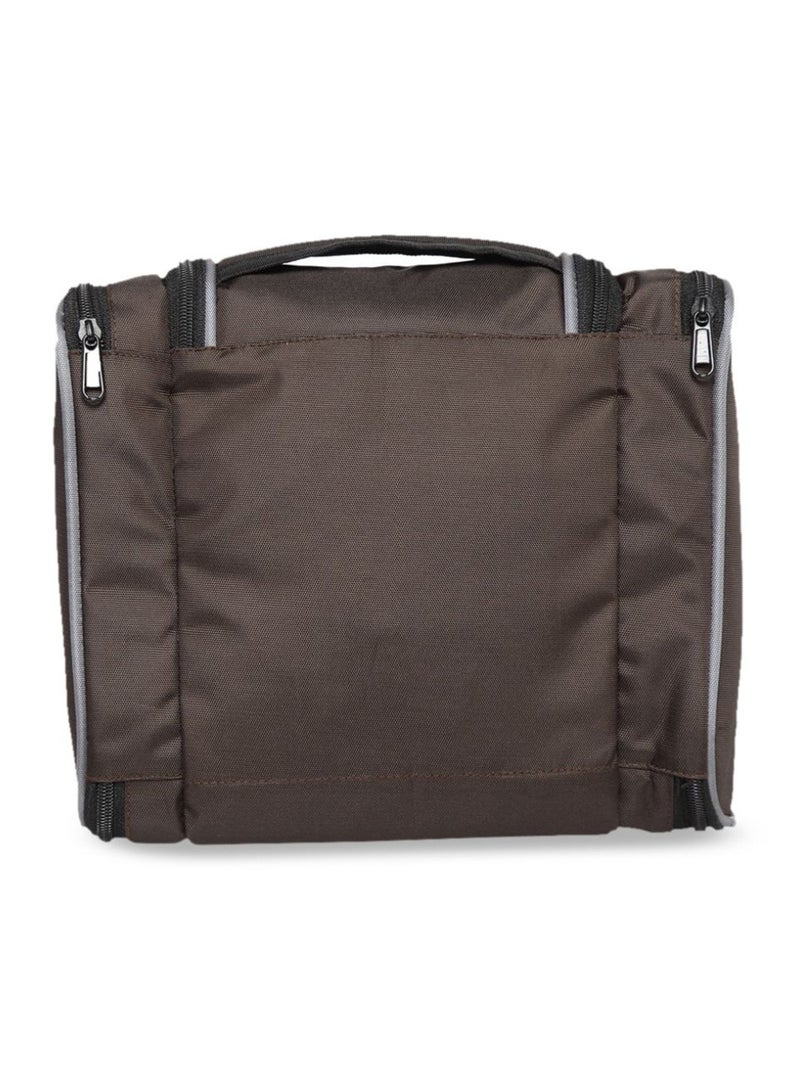 TEAKWOOD Logo Detail Toiletry Bag Brown  - Image 2